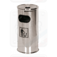 CORBEILLE A DECHETS AVEC CENDRIER INOX Accueil REMCO