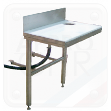 TABLETTE DE TRAVAIL EN INOX AVEC TVO Accueil 15620