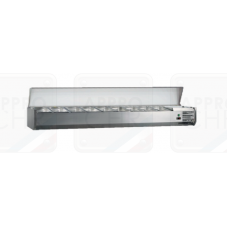 VITRINE A INGREDIENTS AVEC COUVERCLE EN INOX MEUBLES FROIDS C-VRXXX00/380