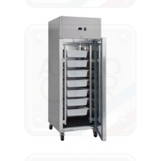 ARMOIRE A POISSONS REFRIGEREE INOX ROULANTE DE 600L MEUBLES FROIDS GN600TNFISH